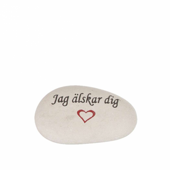 Sten med text – Jag älskar dig i gruppen Gravdekorationer / Gravsmyckning / Stenar med text hos Kransmakaren.se (7633)