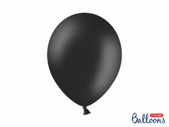 10 st svarta ballonger, ca 30 cm