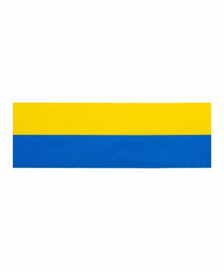 Sverigeband blågult band 40 mm – 25 m rulle i gruppen Krans & Floristtillbehör / Textilband & Snören / Dekorband / Blå band hos Kransmakaren.se (0500-40-910)