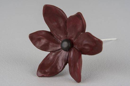 Blomma, röda. ca 65 mm. (2 st) | Blommor - Pynt & dekorationer