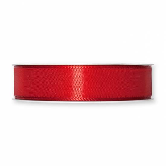 Polyesterband, röd, 25 mm (50 meter) i gruppen Krans & Floristtillbehör / Textilband & Snören / Dekorband / Röda band hos Kransmakaren.se (111-025-077-50)