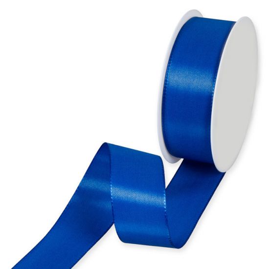 Polyesterband, Blå. 40mm (3m) i gruppen Krans & Floristtillbehör / Textilband & Snören / Dekorband / Blå band hos Kransmakaren.se (111-040-5-3)