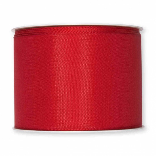 Band, Röd,  75mm (25m) i gruppen Krans & Floristtillbehör / Textilband & Snören / Dekorband / Röda band hos Kransmakaren.se (115-075-77-25)