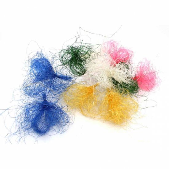 Blommor av sisal, mixade färger. 10 st i gruppen Högtider / Påsk / Påskfjädrar / Konstgjorda hos Kransmakaren.se (120200-mix)
