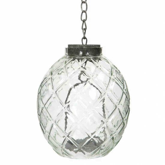 Hängande Glaslykta Haley 18cm i gruppen Inredning / Ljus & Lyktor hos Kransmakaren.se (13341)