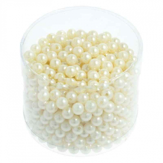 Cremefärgade pärlor 10 mm
