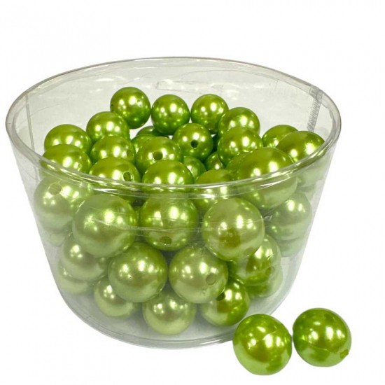 Gröna pärlor 20 mm