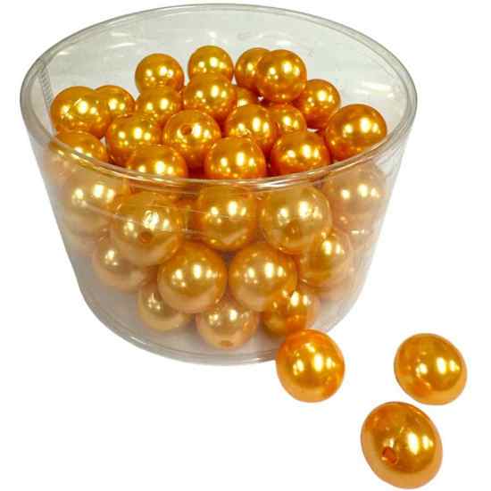 Orange pärlor 20 mm