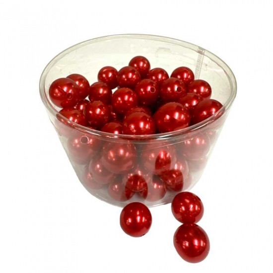 Pärlor röda 20 mm