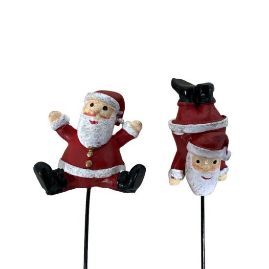 Tomte upp och ner 2 olika, ca 4 cm i gruppen Högtider / Jul / Julpynt / Jul / Julpynt / Tomtar hos Kransmakaren.se (14961)