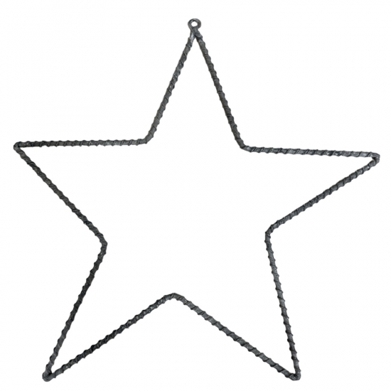 Stjärna i metall. 28 cm i gruppen Krans & Floristtillbehör / Stommar / Metallstommar hos Kransmakaren.se (16044-1)