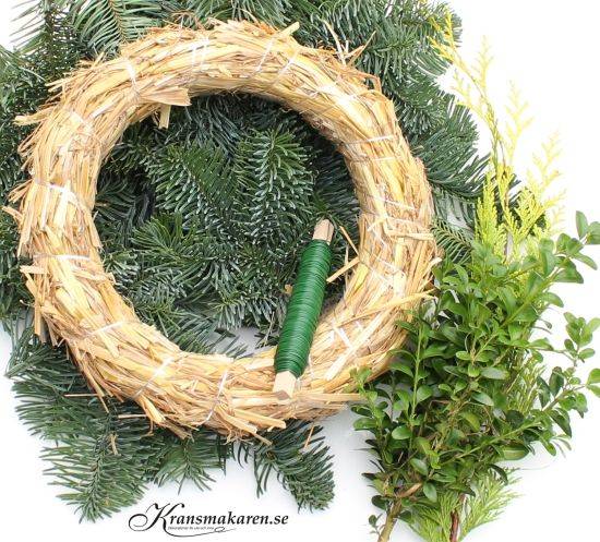 Kranspaket, 24 cm i gruppen Krans & Floristtillbehör / Stommar / Kranspaket DIY hos Kransmakaren.se (213-24stomme-trad-ris-tuj)