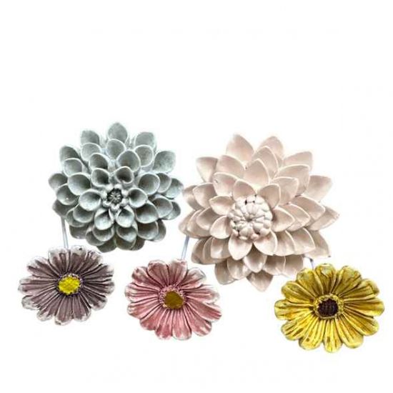 Blommor, 5 st Mix i gruppen Gravdekorationer / Övrigt / Tillbehör hos Kransmakaren.se (300-193)