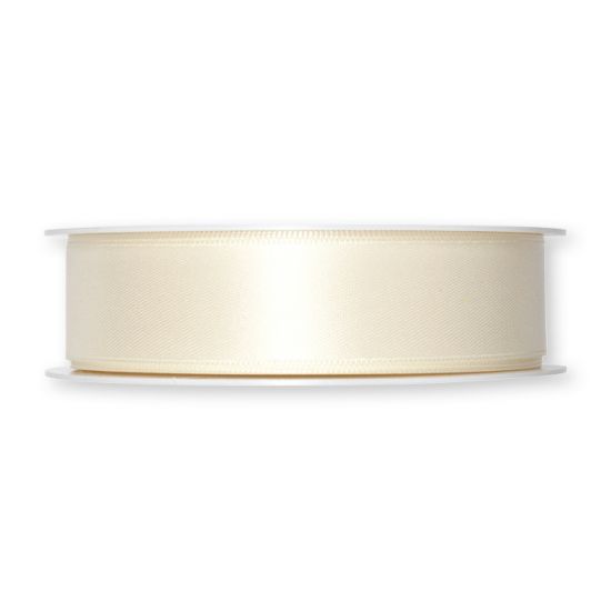 Cremefärgat satinband, 25 mm ( 3 meter) i gruppen Krans & Floristtillbehör / Textilband & Snören / Dekorband / Cremefärgade band hos Kransmakaren.se (3004-025-70-25)