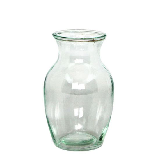 Glasvas ca 19.5 cm i gruppen Inredning / Glasvaser / Små glasvaser hos Kransmakaren.se (31389)