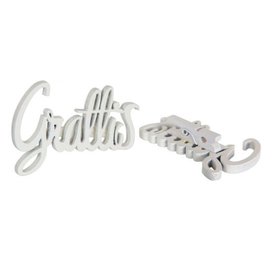 Grattis 6x4 cm i gruppen Pynt & dekorationer / Skyltar med text / Firande hos Kransmakaren.se (40100-1)