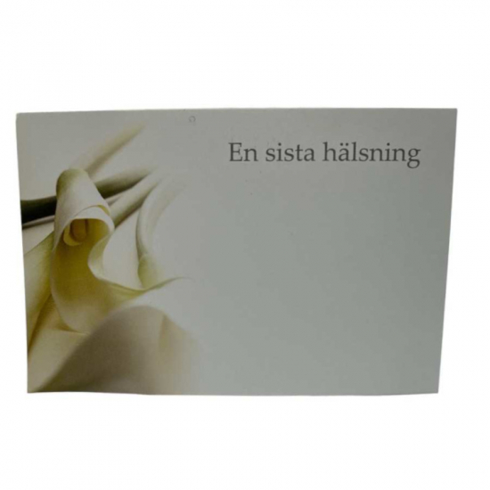 Blomsterkort En sista hälsning 50st i gruppen Krans & Floristtillbehör / Övrigt / Blomsterkort hos Kransmakaren.se (60-00137)