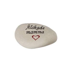 Sten med text – Älskade mamma i gruppen Gravdekorationer / Gravsmyckning / Stenar med text hos Kransmakaren.se (7628)