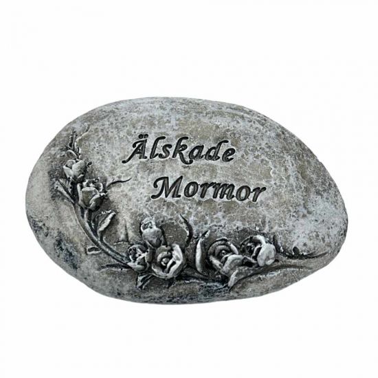 Sten med text Älskade Mormor i gruppen Gravdekorationer / Gravsmyckning / Stenar med text hos Kransmakaren.se (870161-05)