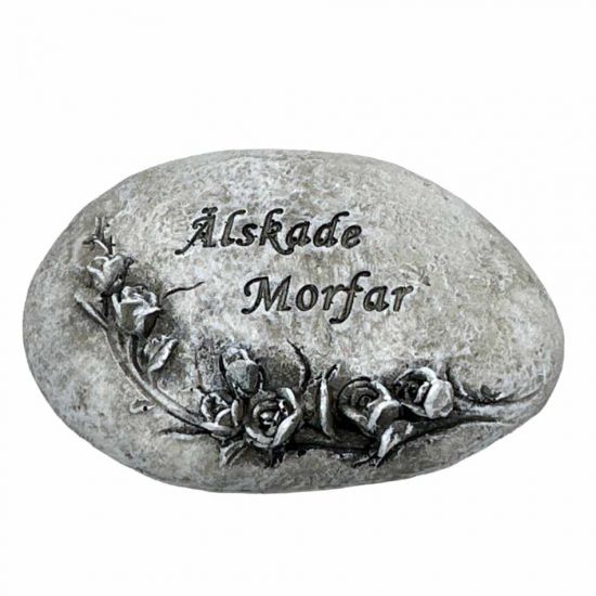 Sten med text Älskade Morfar i gruppen Gravdekorationer / Gravsmyckning / Stenar med text hos Kransmakaren.se (870162-05)