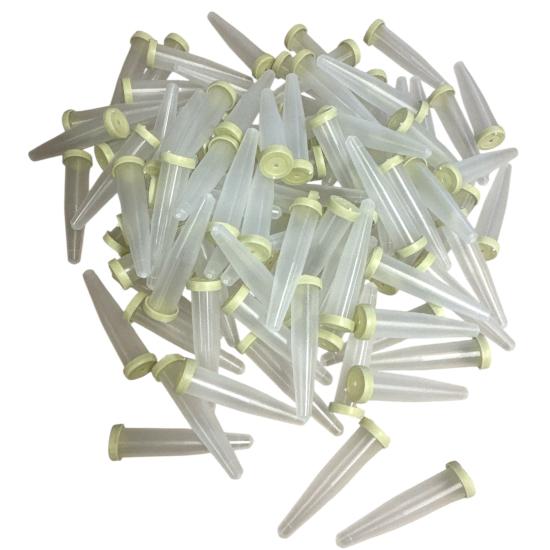 Provrör/vaser 8.1 x 1.9 cm. ca 100 st - Storpack i gruppen Inredning / Glasvaser / Provrör hos Kransmakaren.se (87746-100)
