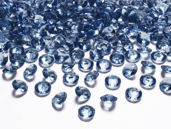 100 st mörkblå diamanter