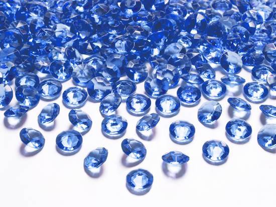 100 st marinblå diamanter