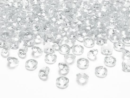 100 st transparenta diamanter
