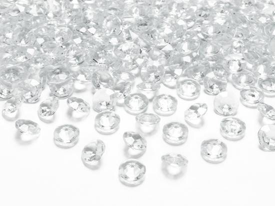 100 st transparenta diamanter
