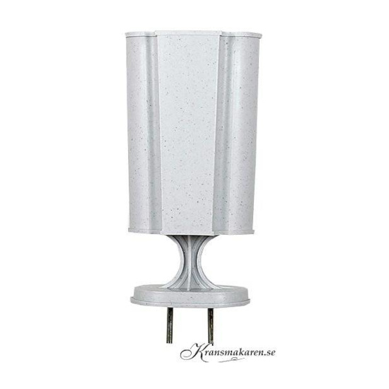 Gravvas, grå. ca 26 cm hög. i gruppen Gravdekorationer / Gravsmyckning / Gravvaser hos Kransmakaren.se (BJ-3-GRA)