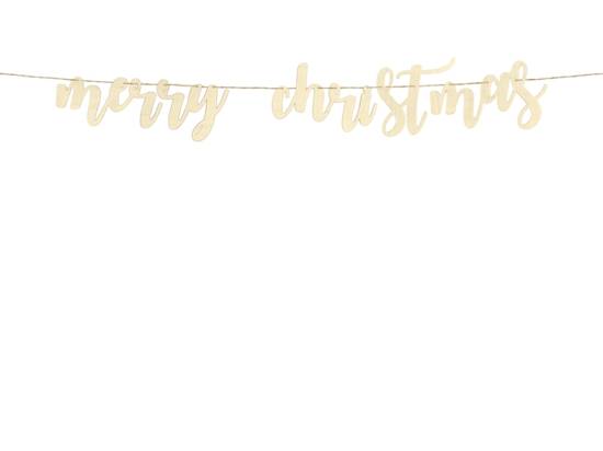 Banner, Merry Christmas, ca 87x17 cm i gruppen Högtider / Jul / Julpynt / Jul / Julpynt / Dekorationsartiklar hos Kransmakaren.se (GRL89-100)