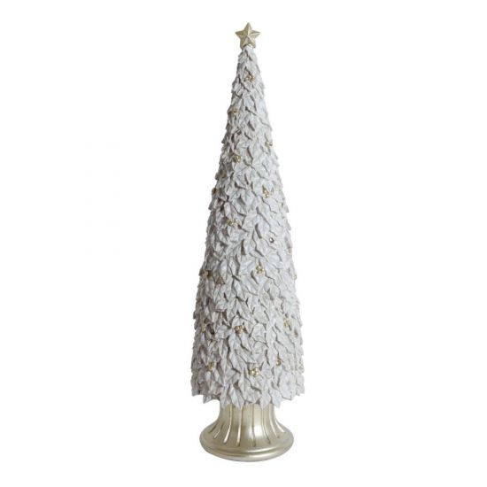 Julgran vit med belysning ca 40 cm i gruppen Högtider / Jul / Julpynt / Jul / Julpynt hos Kransmakaren.se (J-3554)