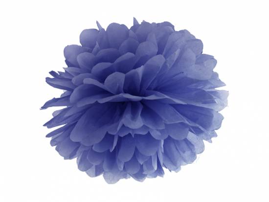 Pompom, Marinblå. 25 cm i gruppen Festtillbehör / Pompoms / Honeycumbs hos Kransmakaren.se (PP25-074)