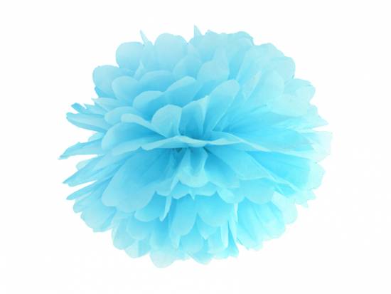 Pompom, Ljusblå. 35 cm i gruppen Festtillbehör / Pompoms / Honeycumbs hos Kransmakaren.se (PP35-011)