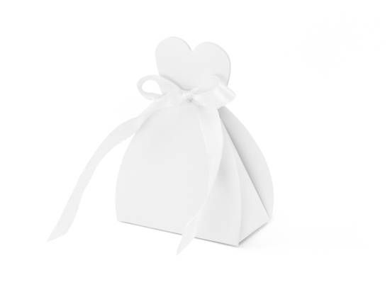 Presentask vit 6,5x3x5cm i gruppen Festtillbehör / Askar och påsar hos Kransmakaren.se (PUDP1-K)