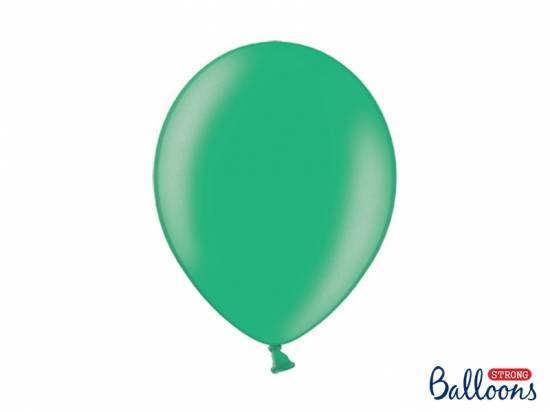 malakit-/berggröna metallicballonger, 10 st, ca 27 cm