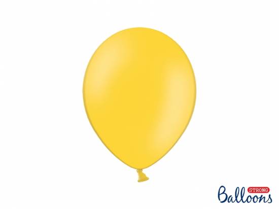 10 st hållbara ballonger i honungsgul pastell, ca 27 cm