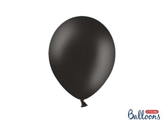 10 st hållbara ballonger i svart, ca 27 cm