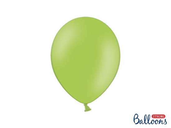10 st hållbara ljusgröna ballonger, ca 27 cm, latex