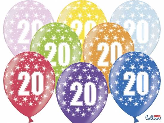Metallicballonger till 20-åring