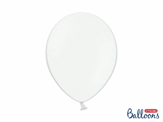 10-pack vita ballonger, 30 cm