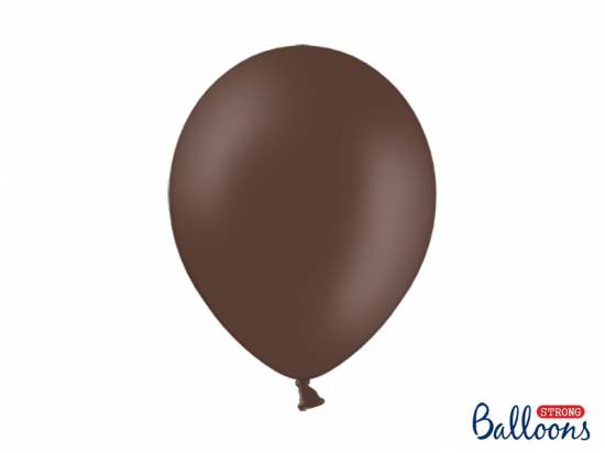 10 st kakaobruna hållbara ballonger i latex, ca 30 cm
