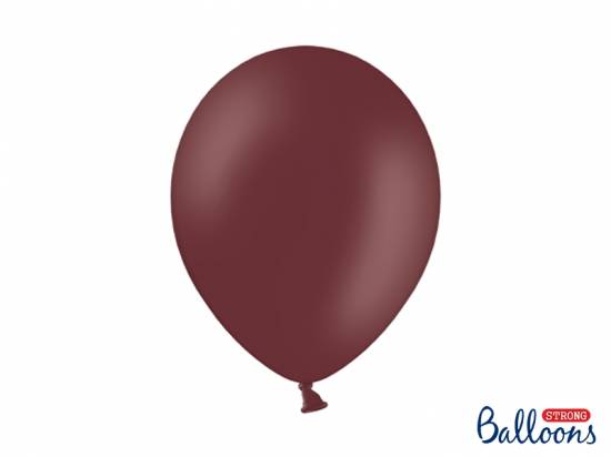 10-pack rödbruna ballonger, latex, ca 30 cm