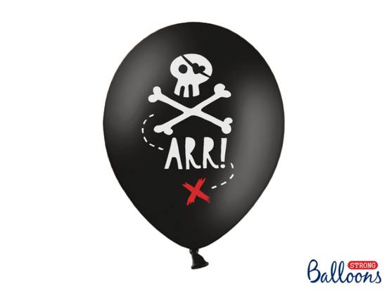 Ballonger , pirattema, 30 cm. 6 st i gruppen Högtider / Födelsedag / Barnkalas / Pirattema hos Kransmakaren.se (SB14P-297-010-6)