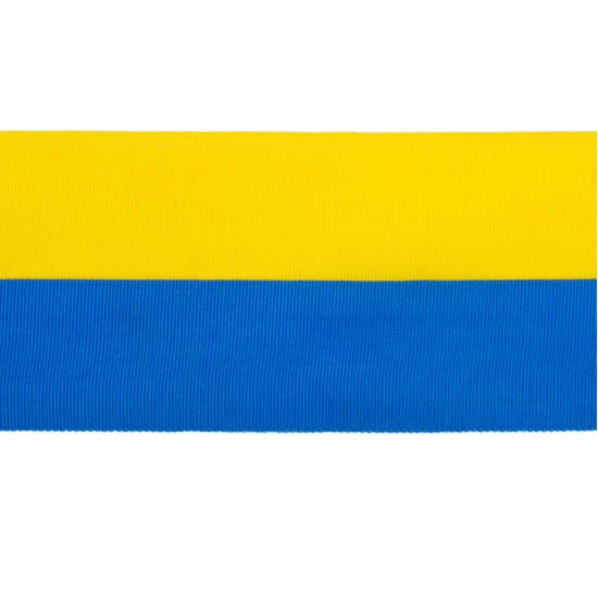 Blågult Sverigeband, 60 mm. (50 meter) i gruppen Krans & Floristtillbehör / Textilband & Snören / Dekorband / Blågula band hos Kransmakaren.se (SV-60)