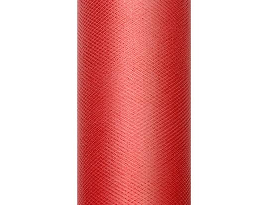 Tyll, röd. 15 cm. 9 meter i gruppen Krans & Floristtillbehör / Textilband & Snören / Tyll hos Kransmakaren.se (TIU15-007)