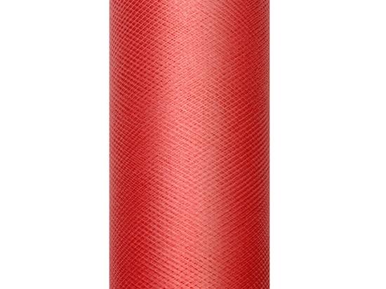 Tyll, röd. 15 cm. 9 meter i gruppen Krans & Floristtillbehör / Textilband & Snören / Tyll hos Kransmakaren.se (TIU15-007)