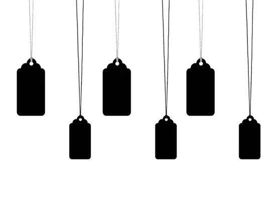 Presentetiketter med snöre. 6 st i gruppen Högtider / Jul / Julpynt / Jul / Julpynt / Dekorationsartiklar hos Kransmakaren.se (ZDZ11-010)