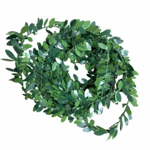 Buxbom på tråd, storbladig, konstgjord, ca 7 meter