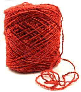 Natursnöre, Röd. Pris för 5 meter